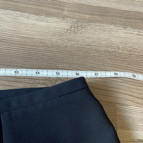 Talbots Fit and Flare Skirt Size 12 Black Office Career Business Lined Back zip - Picture 4 of 11